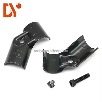 High Quality Black Metal Joint And Pipe Connector For OD 28mm Lean / Coated Pipe