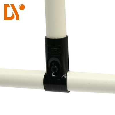 28mm Lean Pipe Black Electrophoresis Metal Joint For DY HJ-2 2.3mm Thickness