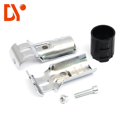 28mm Lean Pipe Black Electrophoresis Metal Joint For DY HJ-2 2.3mm Thickness