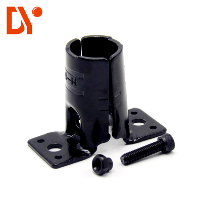 28mm Lean Pipe Black Electrophoresis Metal Joint For DY HJ-2 2.3mm Thickness