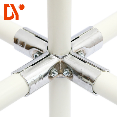 High Quality Chrome Plated Lean Pipe Joint Connertor For 28mm Diameter Lean Tube