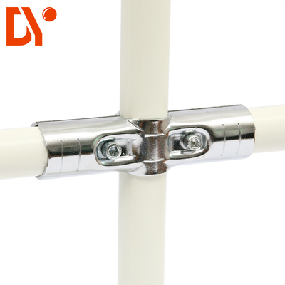 High Quality Chrome Plated Lean Pipe Joint Connertor For 28mm Diameter Lean Tube