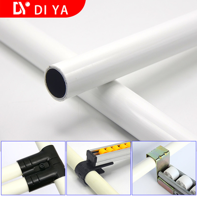 DIYA Assemble Lean Tube ABS / PE Coated For Heavy Duty Rack Work Bench Trolley Cart