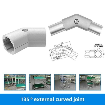 Third Generation Lean Tube Frame High-quality Aluminum Tube 135 ° External Joint Fixing Parts