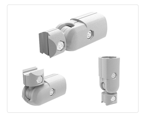 Supplier Aluminum Tube Connector External Type 90 ° External Joint Lean Tube Connector Fastener