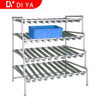 Industrial Aluminum Structural Lean Pipe Fittings Connector System For Shelf