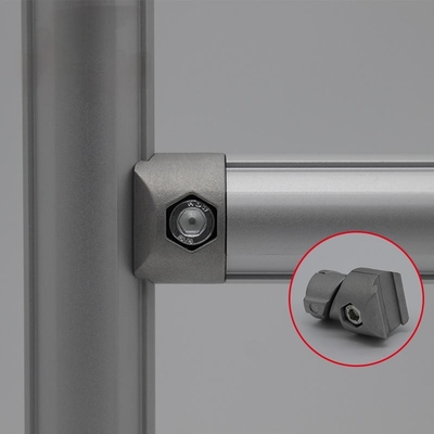 DYJ28-B01D Aluminum Lean Pipe Inner Rotate Type Tube Connector