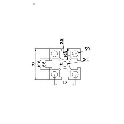 30*30G Industrial Extruded Aluminum Profile Heavy-duty Industrial Equipment Frame Aluminum Profile
