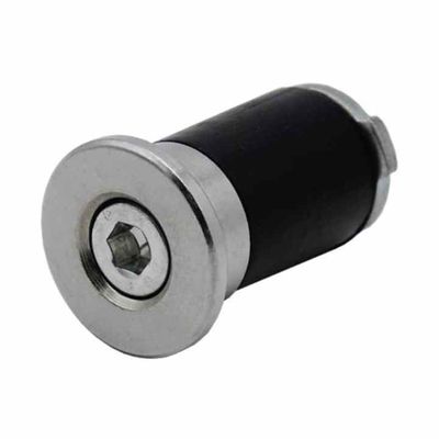 OD 28mm أنبوب مضغوط ملحوظ أنبوب مضغوط نهاية قبعة الألومنيوم أنبوب مستديرة فلغ
