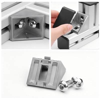 Factory Price Aluminum Alloy Corner Bracket Gusset for Slot Aluminum Extrusion Profile