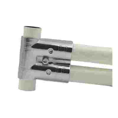 HJ-14 التلوين الكرومية جولة المياه أنابيب المفاصل / الموصلات / أنابيب الاتصال 3 طريق لنظام الأنابيب العريضة خط التجميع