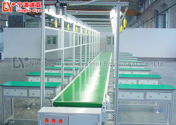 Automated Assembly Lean Production Line Adjusted Length With Conveyor Belt